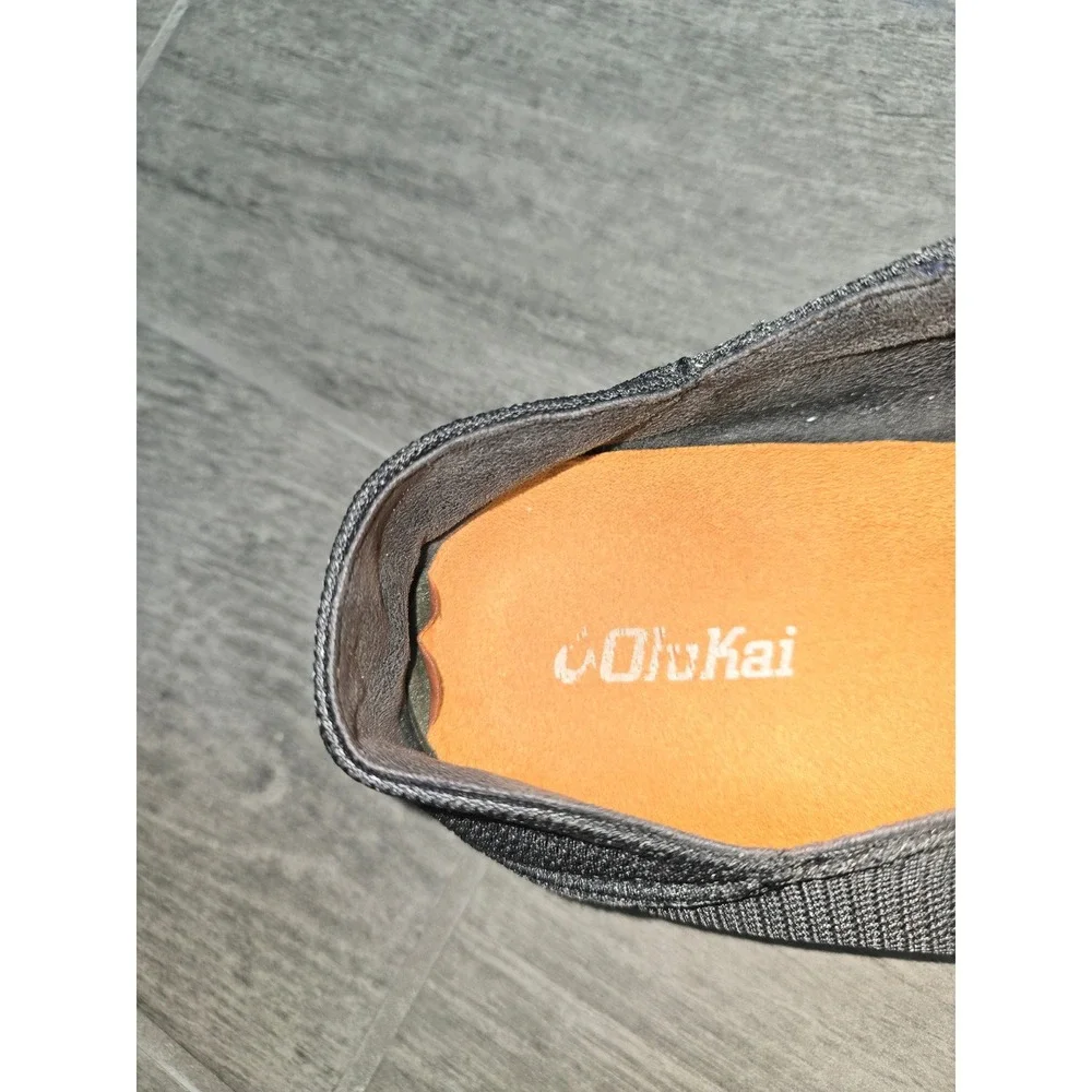 OluKai Men's Nohea Mesh‎ Slip On Shoes Dark Gray Loafers Size 12 Convertible
